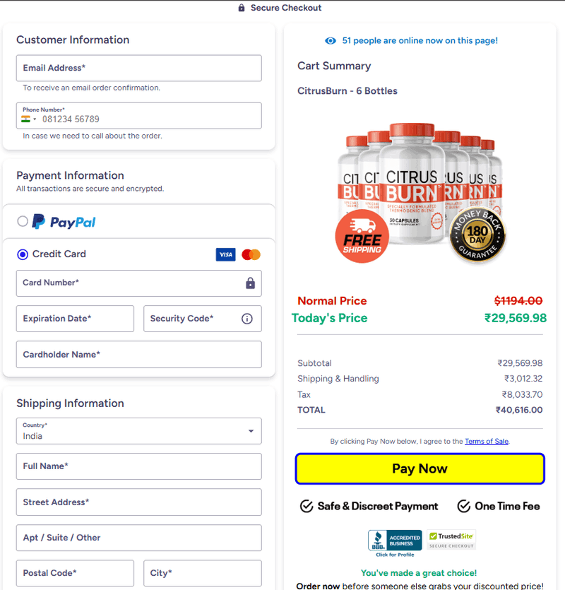 CitrusBurn Billing